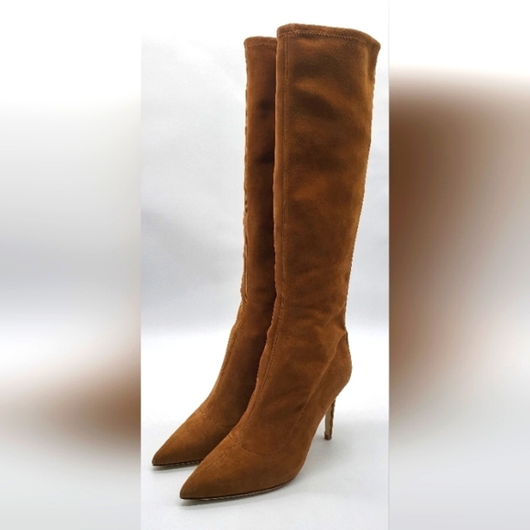 675- L'AGENCE Women's Suede Stiletto Heels Boots Size 6.5 NWT - Picture 3 of 11